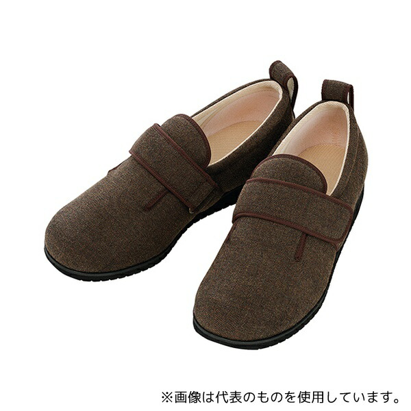 徳武産業 1037 ダブルマジックII ヘリンボン 3E(男性用) 茶 3L