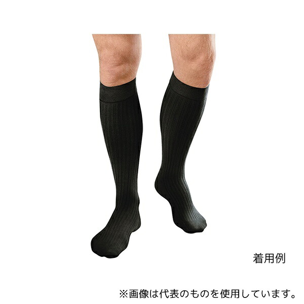 カワモト(川本産業) 020-000035-00 弾性ストッキング ジョブスト フォーメン アンビション40(ハイソックスタイプ 足首圧40～53hPa)ブラック M