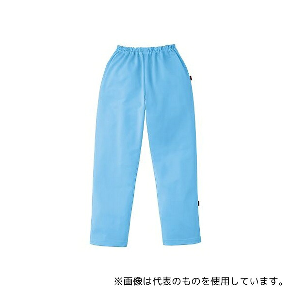サンアロー 302-41 M ニット検診衣パンツ(男女兼用) ブルー M