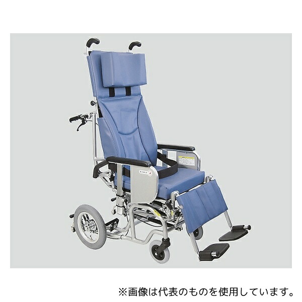 カワムラサイクル AYK-40 No.40 ティルト&フルリクライニング車いす(クリオネット) 青