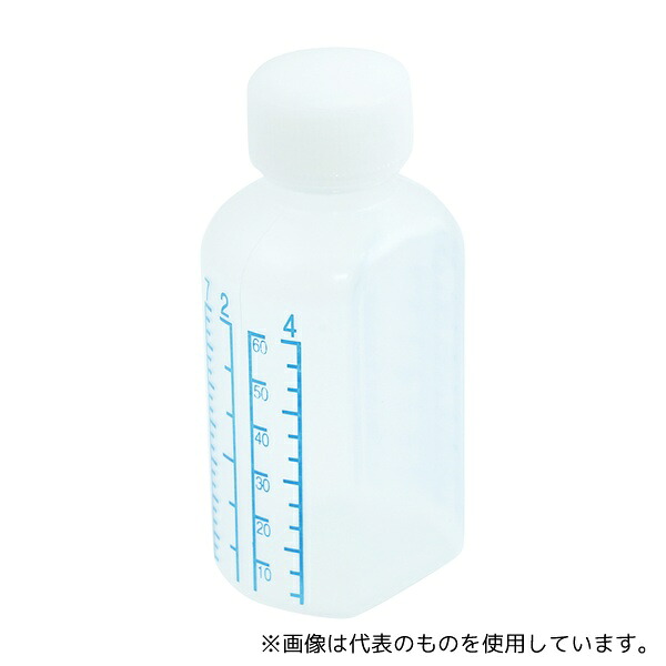 アズワン 投薬瓶(カラー目盛付) 60mL 未滅菌200本入り