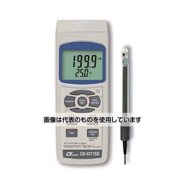 FUSO SDカード付導電率計TDS塩分濃度計 CD-4317SD 入数：1個