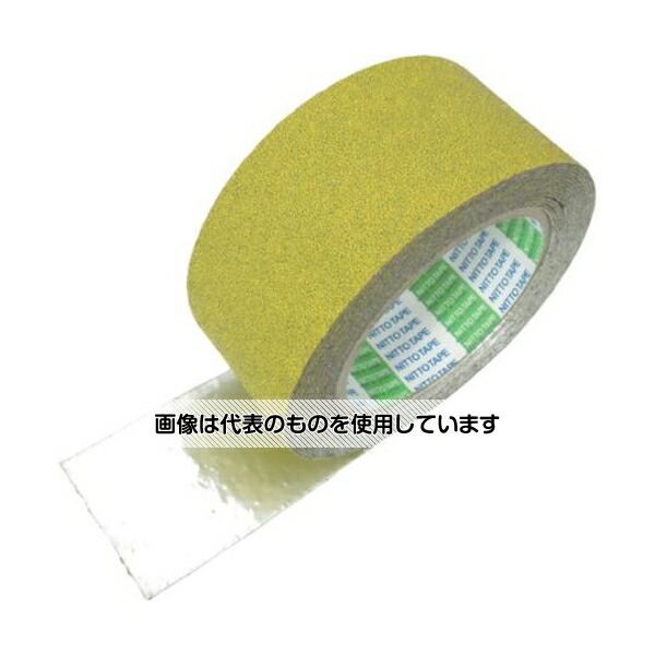 日東電工 アンチスキッドテープ(屋外用) AS-127 凹凸面用 1.0mm×100mm×5m イエロー AS-127BOX-100Y 1巻