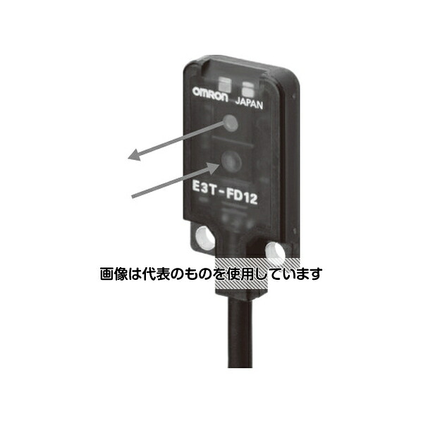 アズワン(AS ONE) アンプ内蔵光電センサ(超小型・薄型) E3T E3T-FD11R 2M 入数：1個
