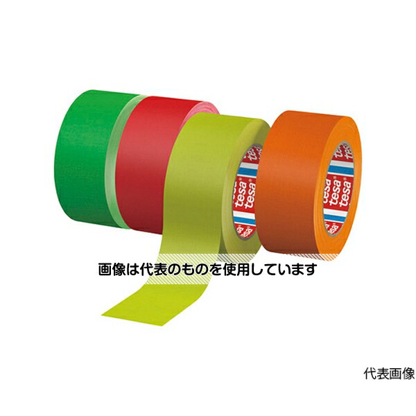 テサテープ 補修用布テープ 蛍光イエロー 50mmx25m 4671-50-25-FY 入数：1巻