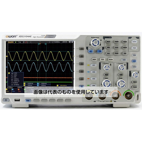 OWON OWONデジタル・オシロスコープ100MHz4CH XDS3104AE 入数：1台