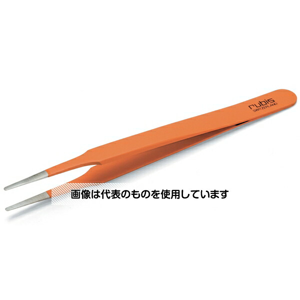 アズワン(AS ONE) オレンジグリップピンセットストレートラウンド 2A-GRIP 入数：1本