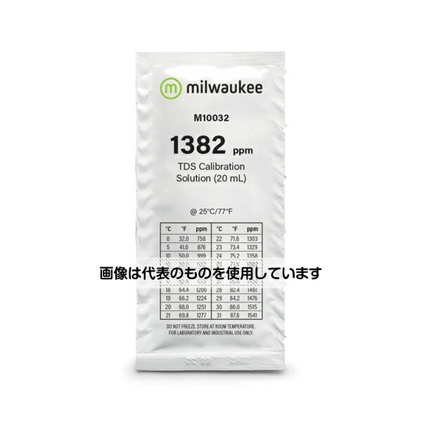 Milwaukee 1382ppmTDS標準液20mL×25袋 M10032B 入数：1箱(25テスト入)