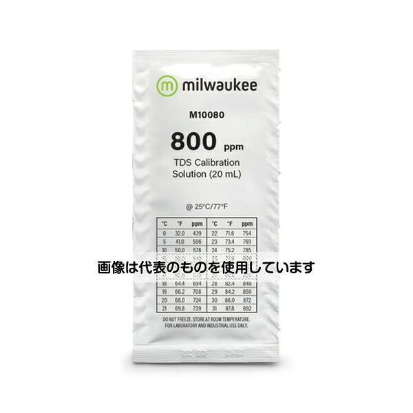 Milwaukee 800ppmTDS標準液20mL×25袋 M10080B 入数：1箱(25テスト入)