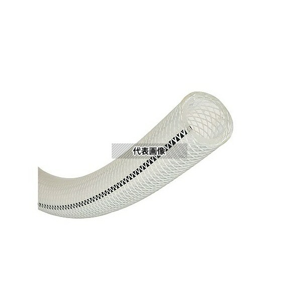 トヨックス FFE-15-8 耐薬品用帯電防止 フッ素ホース トヨフッソEホース 内径15mm×外径22mm 長さ8m