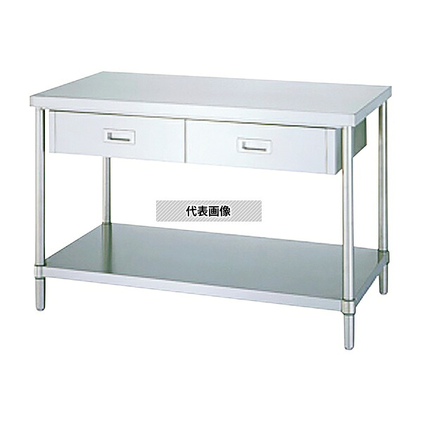 シンコー(業務用厨房機器) WDBN-12060 引出付作業台 ベタ棚 76,230円