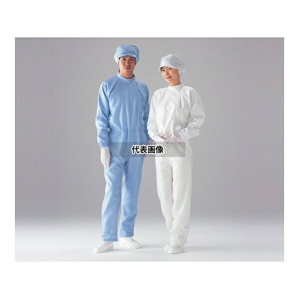 東洋リントフリー FC141C-02 4L クリーンルーム用ツナギ服 ブルー 4L