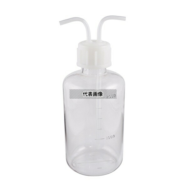 アズワン 細口タイプ ガス洗浄瓶 2000mL (PC製)