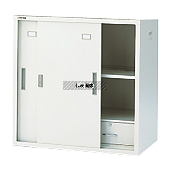 アズワン N-515DH・OW 耐薬引違保管庫(引出し付)スチール戸(奥深) [法人限定]