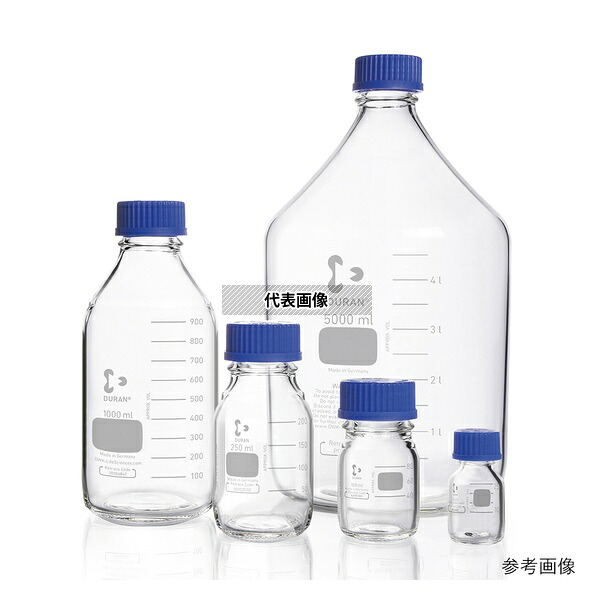 DWK Life Sciences 017200-3500 ねじ口瓶丸型(デュラン(R)) 青キャップ付 3500mL｜セミプロＤＩＹ店ファースト