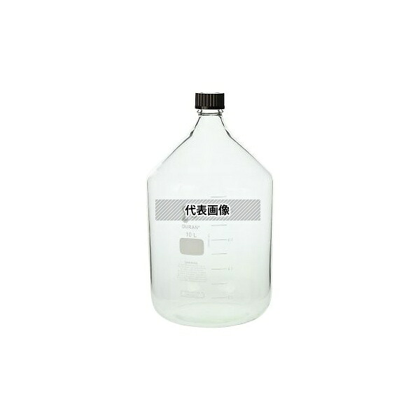 DWK Life Sciences 017200-100001 ねじ口瓶丸型(デュラン(R)) 赤キャップ付 10000mL｜セミプロＤＩＹ店ファースト