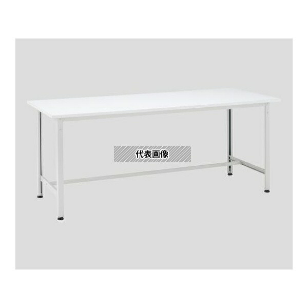 アズワン AE-0960W ポリ化粧板作業台 ホワイト 900×600×740mm [法人限定]