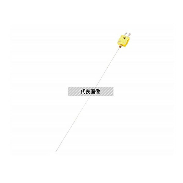 アズワン DS-1010 50 極細K熱電対(シース型・コネクター付) リード線無し 英語版校正証明書付