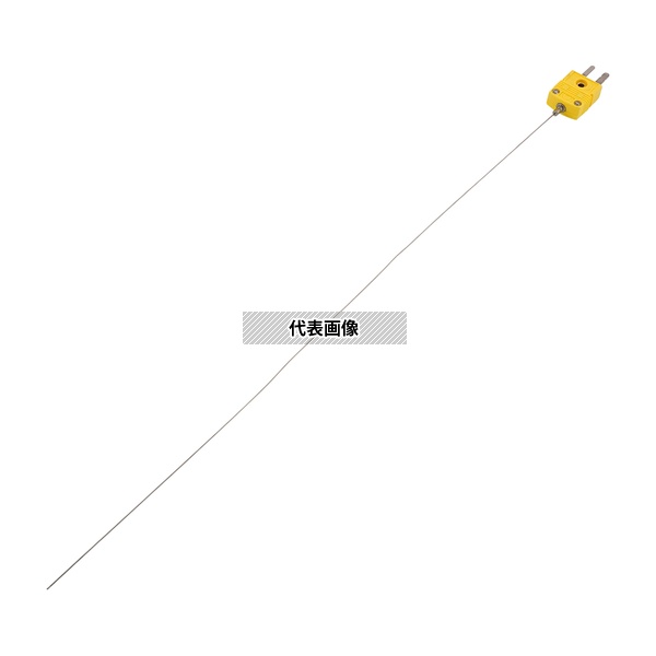 アズワン DS-1010 300 極細K熱電対(シース型・コネクター付)リード線無し 校正証明書付