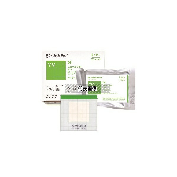 JNC SK05B25 MC-Media Pad YM 真菌(カビ・酵母)用(100枚)