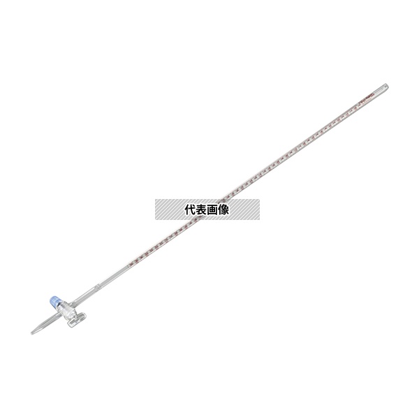 アズワン 50mL ビュレット ガラスコック付 JCSS校正証明書付