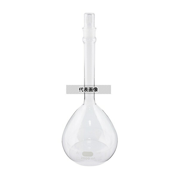 コーニング・PYREX 5640-2L メスフラスコ CLassA 白 2000mL