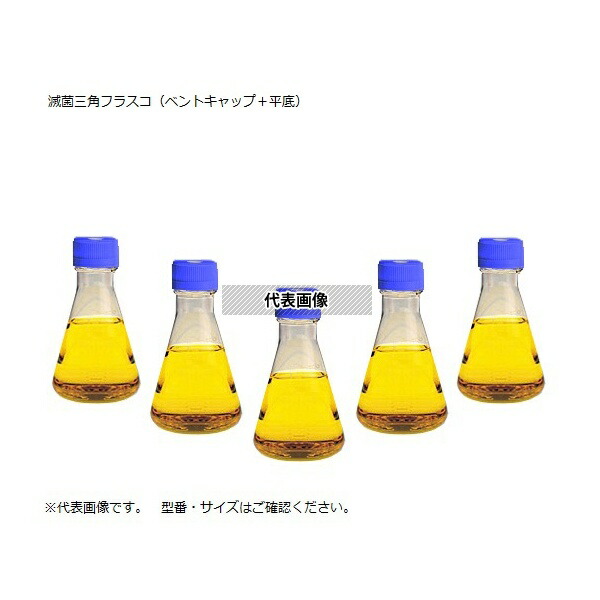 Nalge Nunc (サーモフィッシャーサイエンティフィック) 4115-0125 滅菌三角フラスコ(ベントフィルターキャップ/平底) 125mL 1箱(24個入)