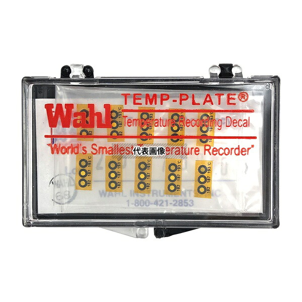 Wahl instruments 430V-182 テンプ・プレート(不可逆性) 3点表示 1箱(10枚入)
