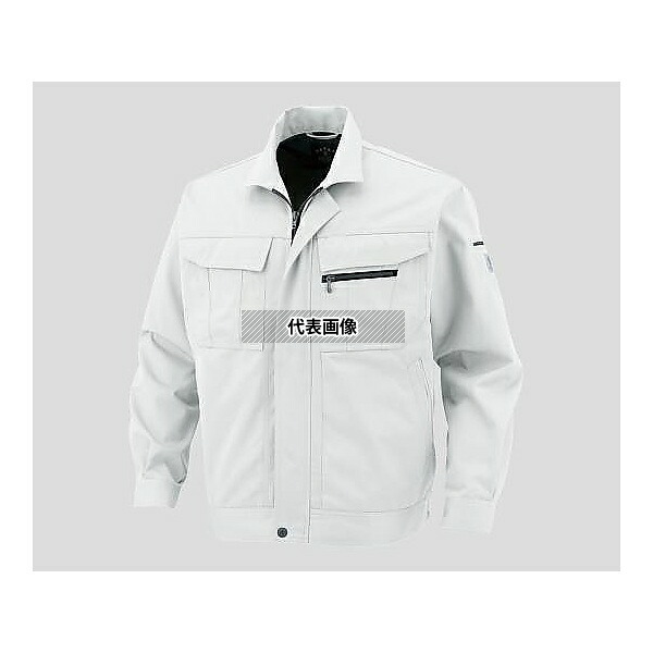 アズワン A-1150 長袖ブルゾン(JIS帯電防止規格対応) M シルバースパーダ