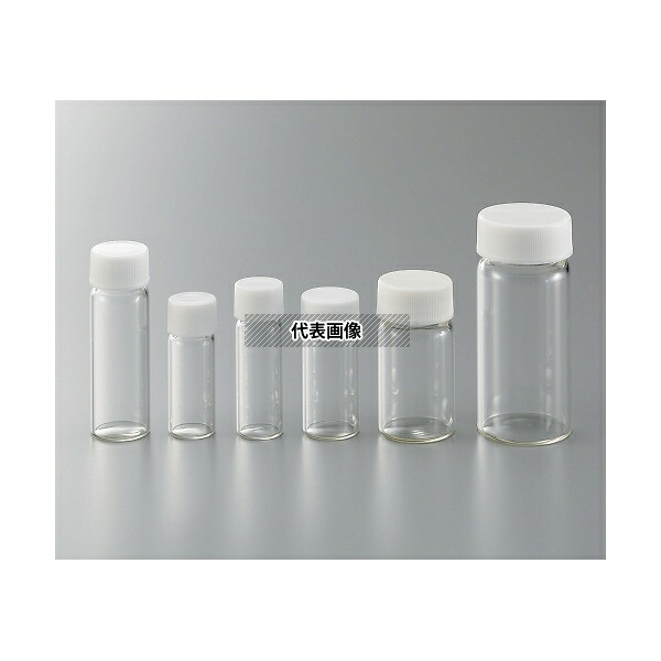 日電理化硝子 250508 ねじ口びん(標準セット) 透明 15mL SV-15 1箱(50本入)