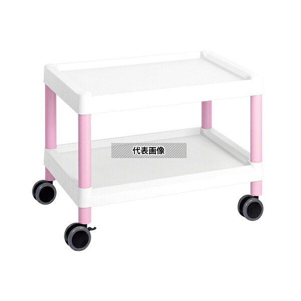 アズワン MC20 ピンク モバイルカート(低床型) 645&times;444&times;490mm｜セミプロＤＩＹ店ファースト