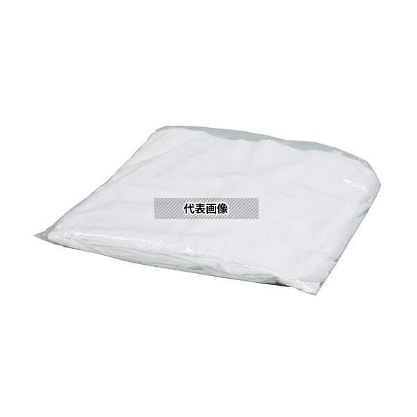 日光物産 W0124 定型白メリヤスウエス (新品生地) 白 35×35cm 1セット(20袋入) [法人限定]