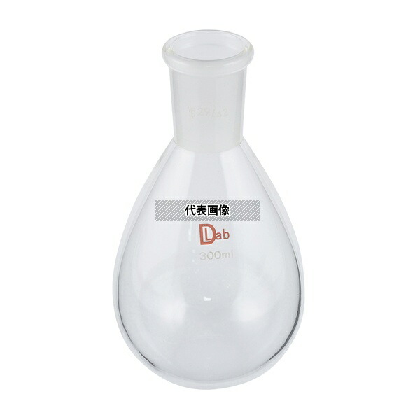 ラブディポット 共通摺合平底ナスフラスコ(硼珪酸ガラス-1) 300mL 29/42