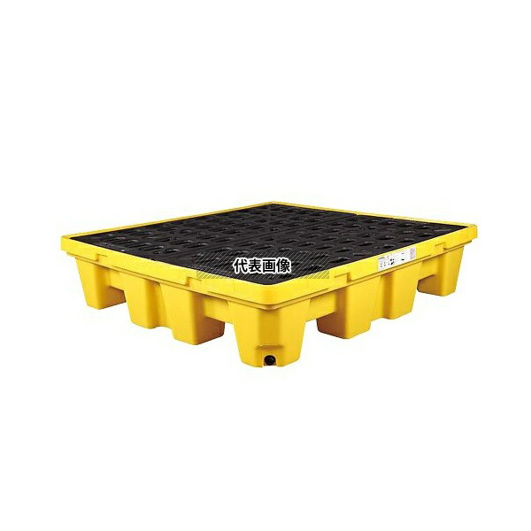 Sysbel SPP104 ドラム缶スピルパレット(ドレン付) 260L [法人限定]