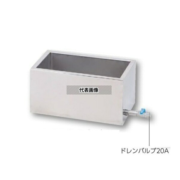 アズワン ステンレス水槽 角型 ドレンバルブ付 25A 断熱あり IV型 80L