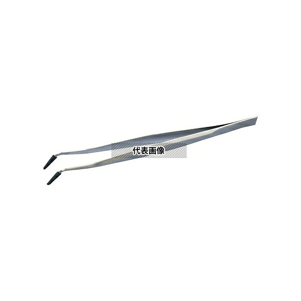 ピエゾパーツ SB-160 先端ゴムキャップ付ピンセット Feather Pick 160×10mm 先曲り