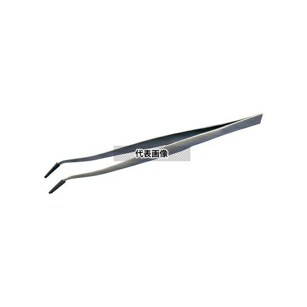 ピエゾパーツ TB-160 先端ゴムキャップ付ピンセット Feather Pick 160×10mm 先曲り