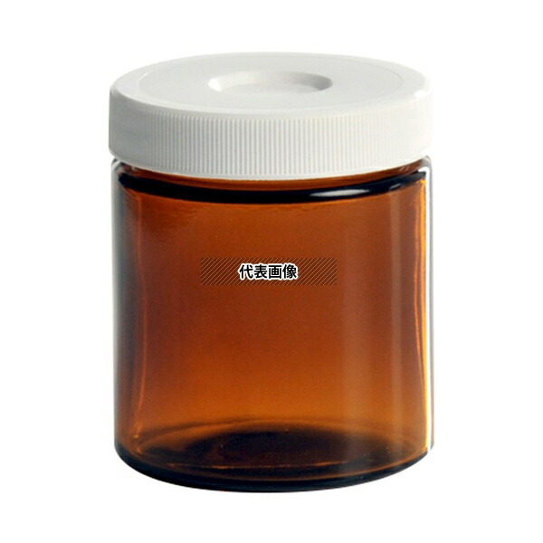 Quality Environmental Containers 1124-S004 セプタム付きボトル・広口 110mL 未洗浄 茶 24本入