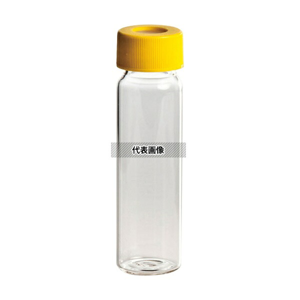 Quality Environmental Containers 2112-40mL 飲料水分析用EPAバイアル・VOC/VOA用 レベル2 透明バイアル+黄キャップ(セプタム付)72本入｜セミプロＤＩＹ店ファースト