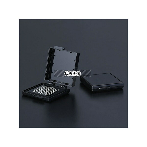 エクシール GC00-16002 精密部品搬送ケース ゲルベース(R) 2インチ 黒 フラットF7 Lタイプ 10個入