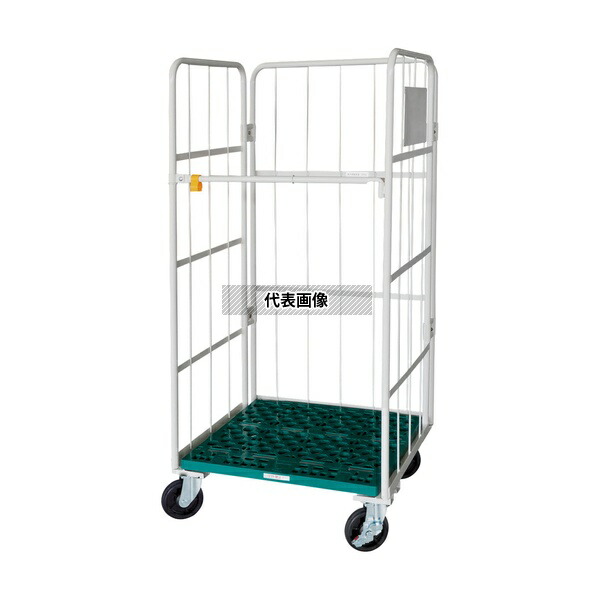アズワン 8465PH-BK 軽快カゴ台車(静音タイプ)842×645×1700mm [法人限定]