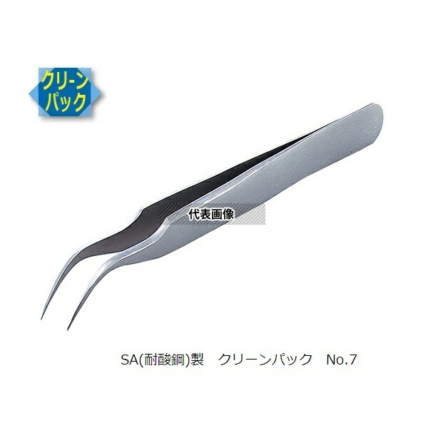 RUBIS 7-SA MEISTER ピンセット SA(耐酸鋼)製 クリーンパック No.7