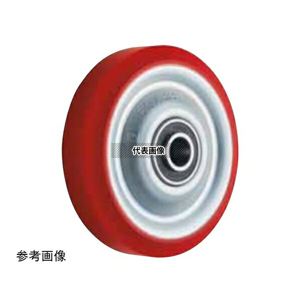 東正車輌 W-200UBミト゛リ ゴールドキャスター Wシリーズ用 中荷重用車輪 200mm ウレタン ベアリング入 グリーン