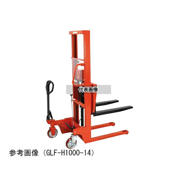 東正車輌 GLF-H1000-14 ゴールドリフター マスト式 油圧・足踏式 操作ハンドル付 スタンダード 1000kg 1526×790×1961mm