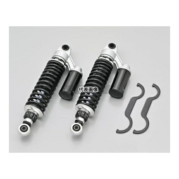 DAYTONA 48810 アジャスタブルリアショック シルバーボディ/ブラックスプリング CB400SF(92～18)、CB400SB(05～18) 1セット(4点入)