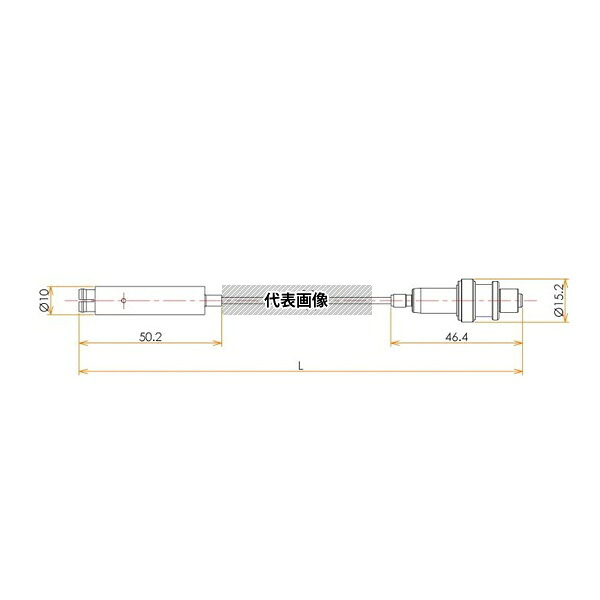 コスモ・テック(真空) VCK2500SHJ/SHP 接続部品 真空側 両側コネクタ付きケーブル SHJ/SHP用 L\u003d2500