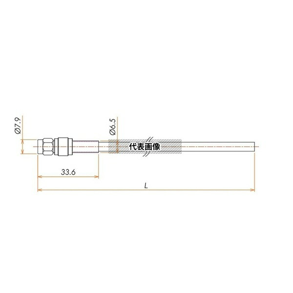 コスモ・テック(真空) ACV2500X/SMP 接続部品 大気側 片側プラグ付きケーブル SMA用 L\u003d2500