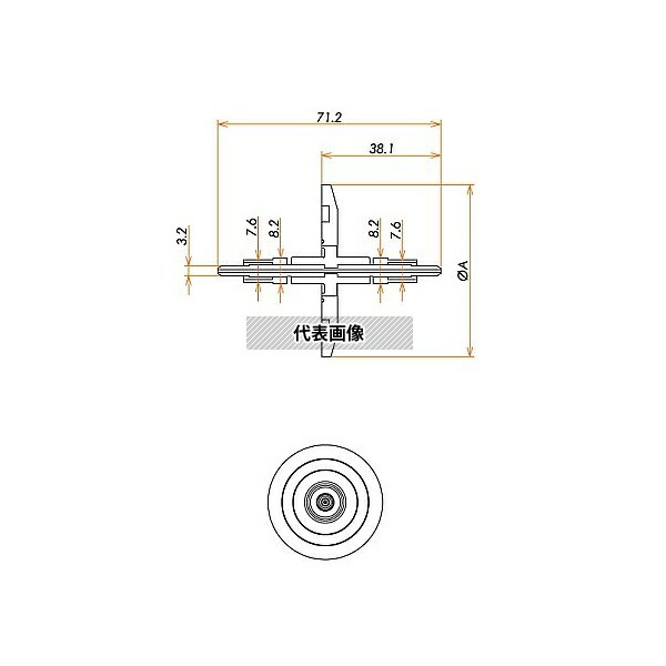 コスモ・テック(真空) N40FUV200MM1 光ファイバー UV / VIS 200μ マルチモード1個付き NW40 フランジ