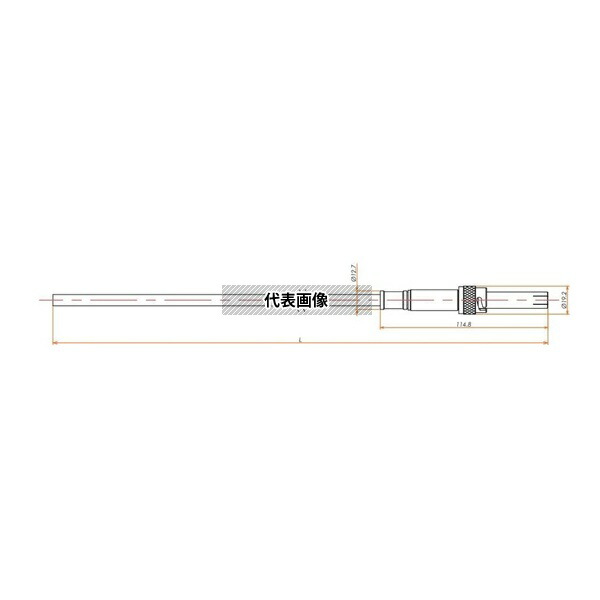 コスモ・テック(真空) ACV1000X/S2P 接続部品 大気側 片側プラグ付きケーブル SHV-20kV用 L\u003d1000