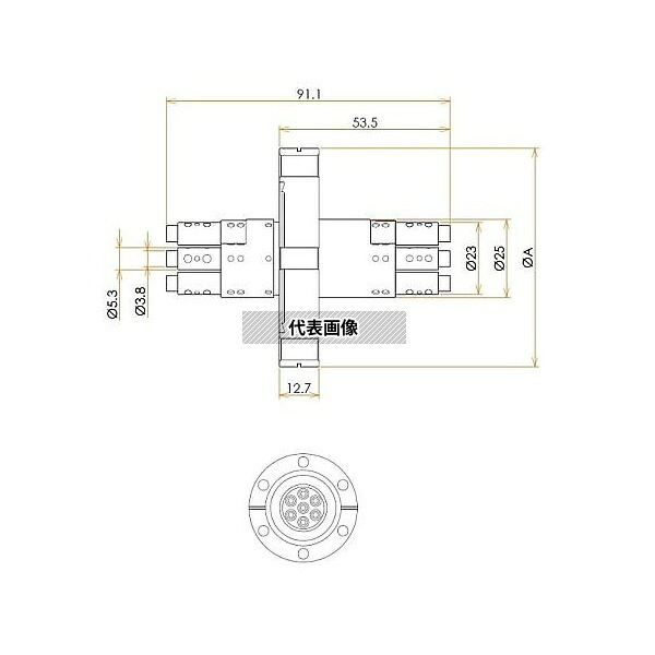 コスモ・テック(真空) C70FVM1000MM7 光ファイバー VIS / NIR 1000μ マルチモード7個付き ICF70 フランジ 574,904円